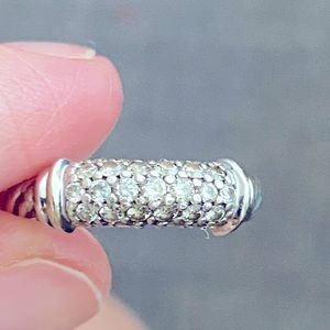 David Yurman with gold diamond ring